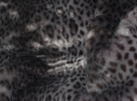 PLÜ-1529   Plüsch Leopard Grau